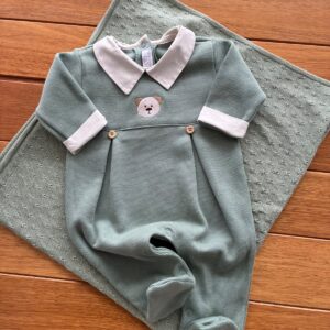Macacão  Verde  Urso
