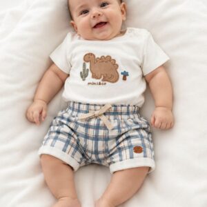 Conjunto short e Body Suedine