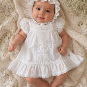 Vestido Maquinetado  Batizado