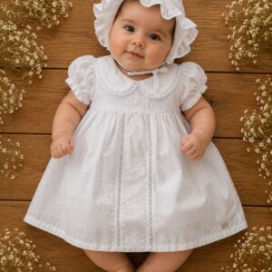 Vestido Maquinetado Batizado
