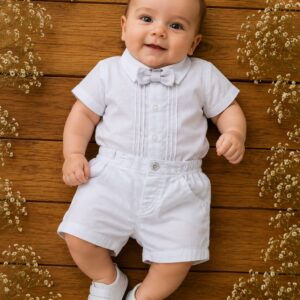 Conjunto Body Camisa Mc Short Linho Osfo