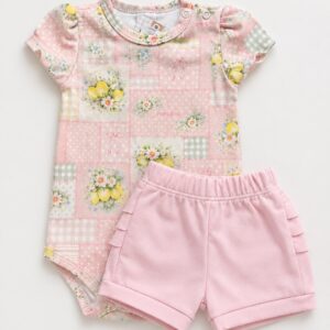 Conjunto Body e Short Limão Siciliano